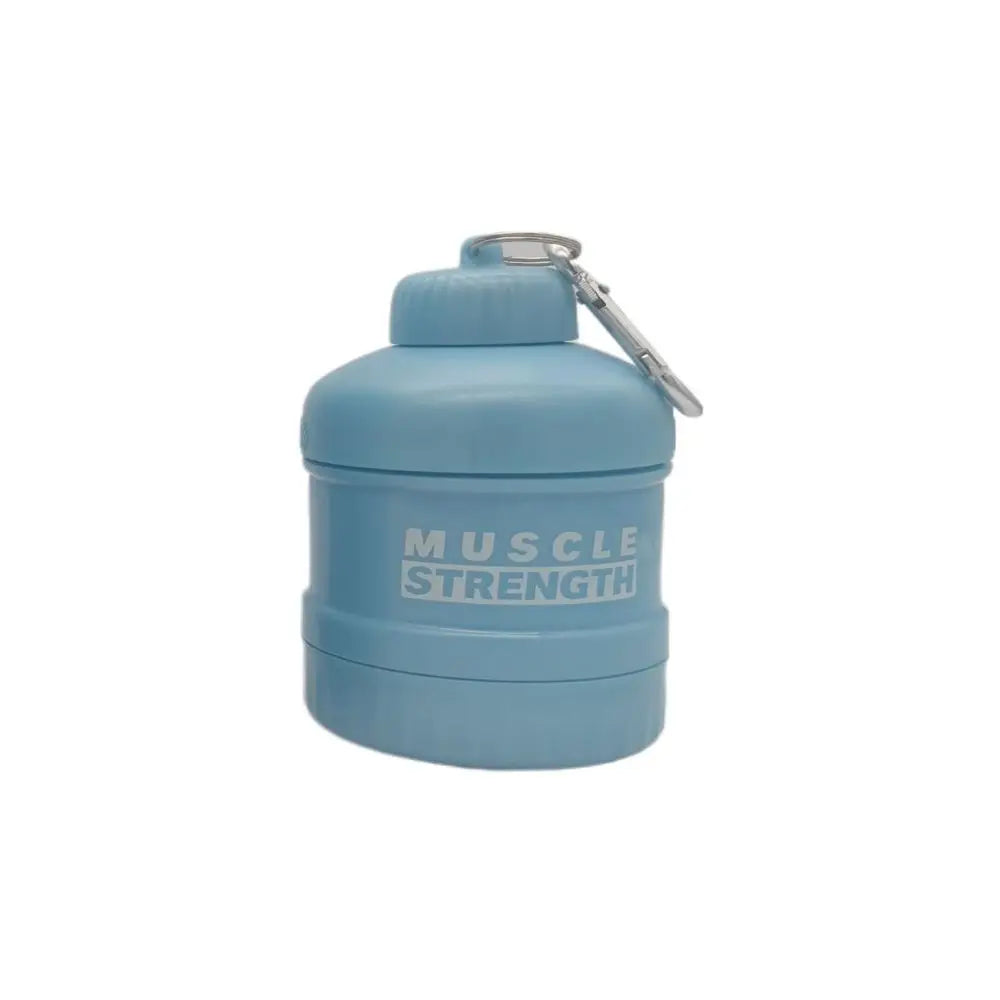1/2/3-layer Plastic Protein Powder Box Portable Layered Storage Funnel Fitness Supplement Bottle with Mountaineering Buckle