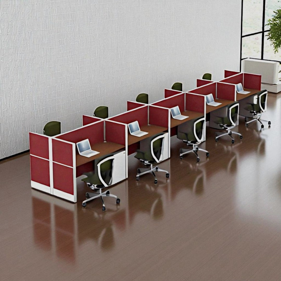 10 way cubicle workstation