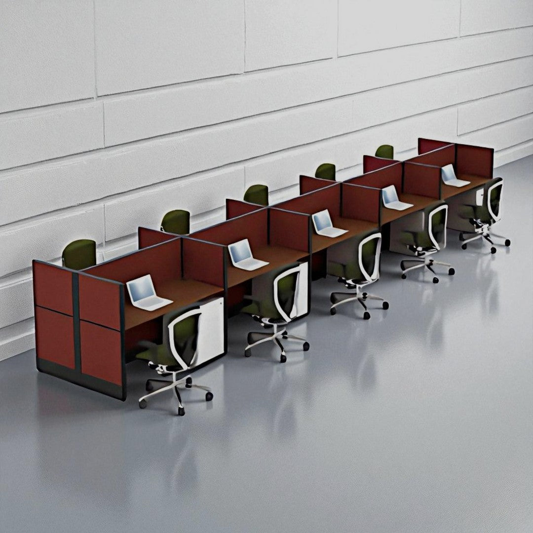 10 way cubicle workstation