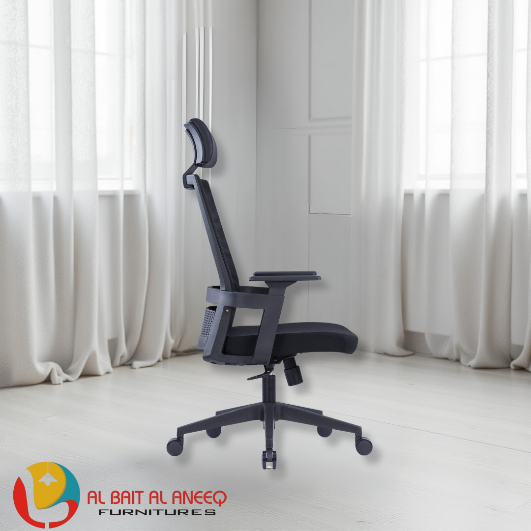Mesh Office Chair with Headrest and Lumbar Support