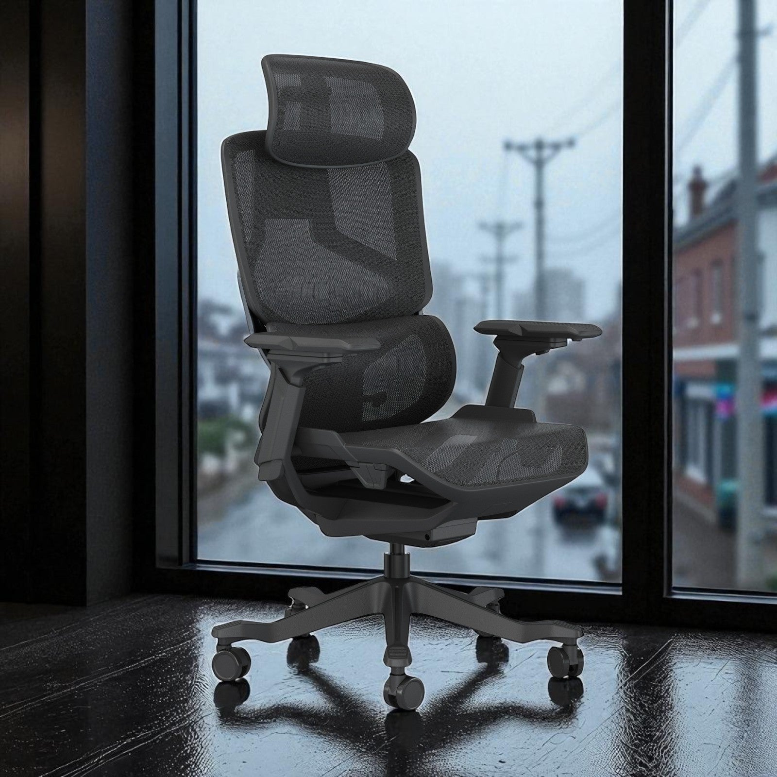 Executive Mesh High Back Chair – Black Frame
