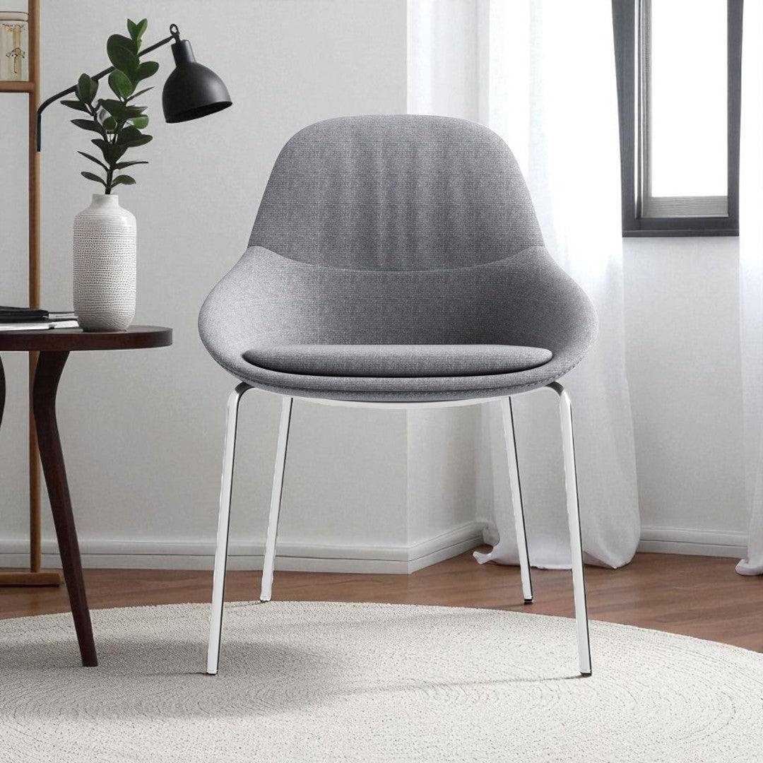 Elegant Grey Training Chair for Office and Learning Spaces