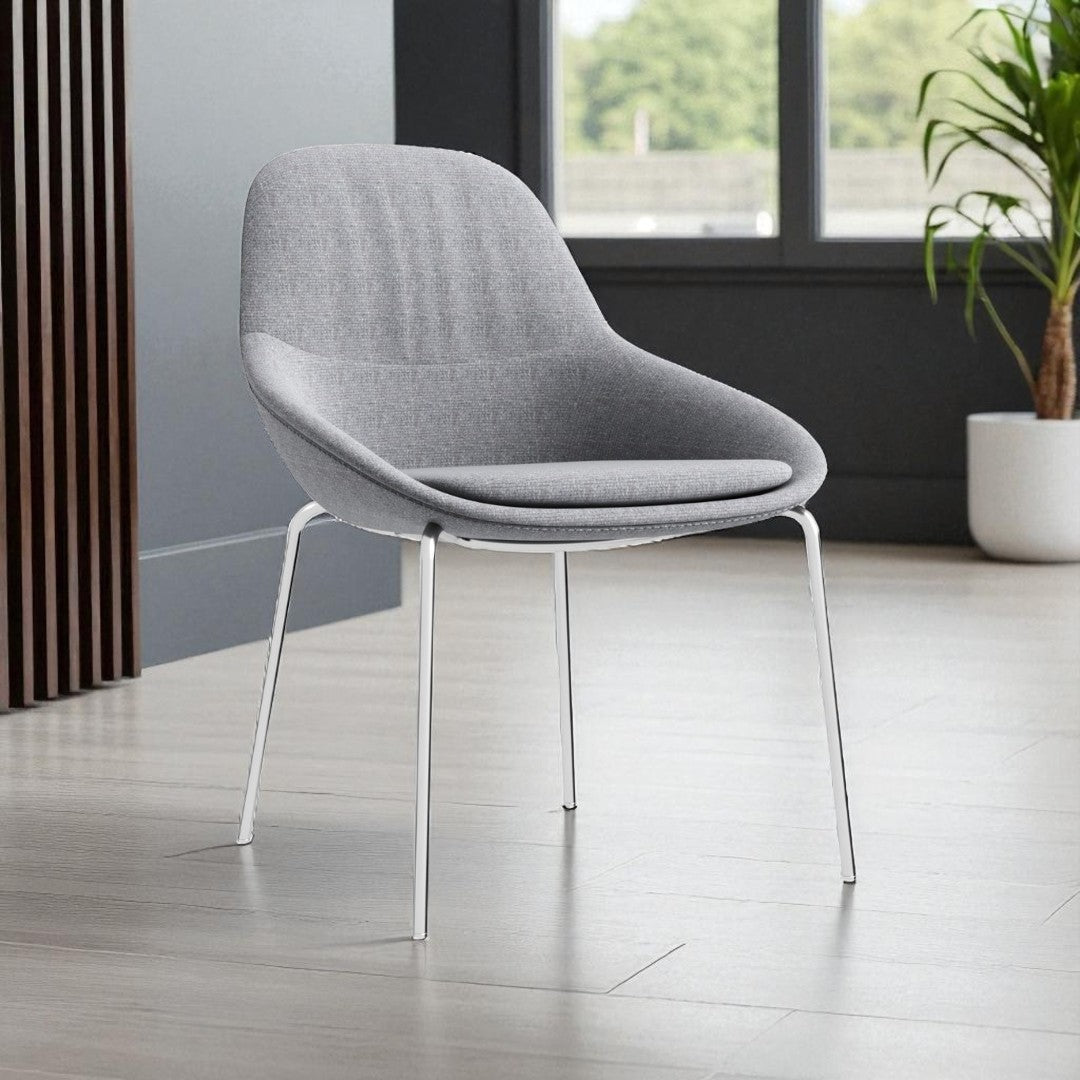 Elegant Grey Training Chair for Office and Learning Spaces