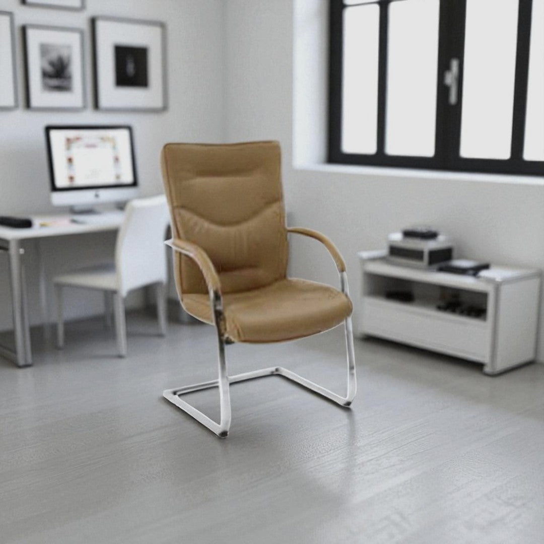 Luxurious Leather Office Chair – Adjustable High-Back Executive Comfort