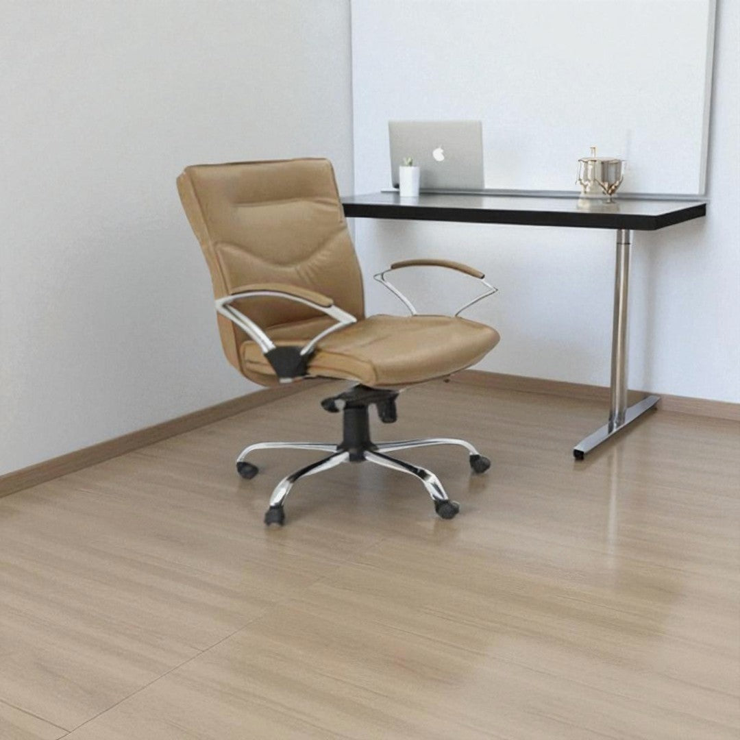 Luxurious Leather Office Chair – Adjustable High-Back Executive Comfort