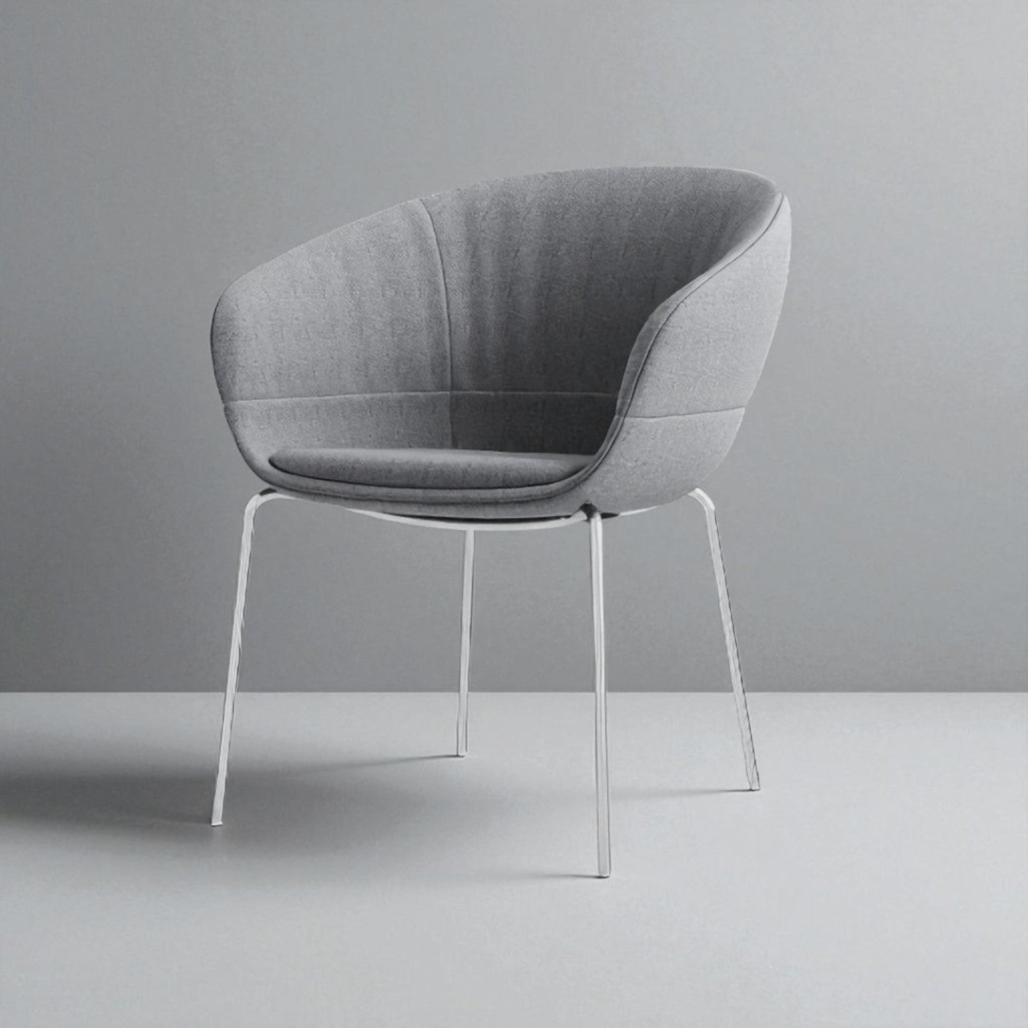 HOS 02 4 legged Rounded Back Lounge Chair