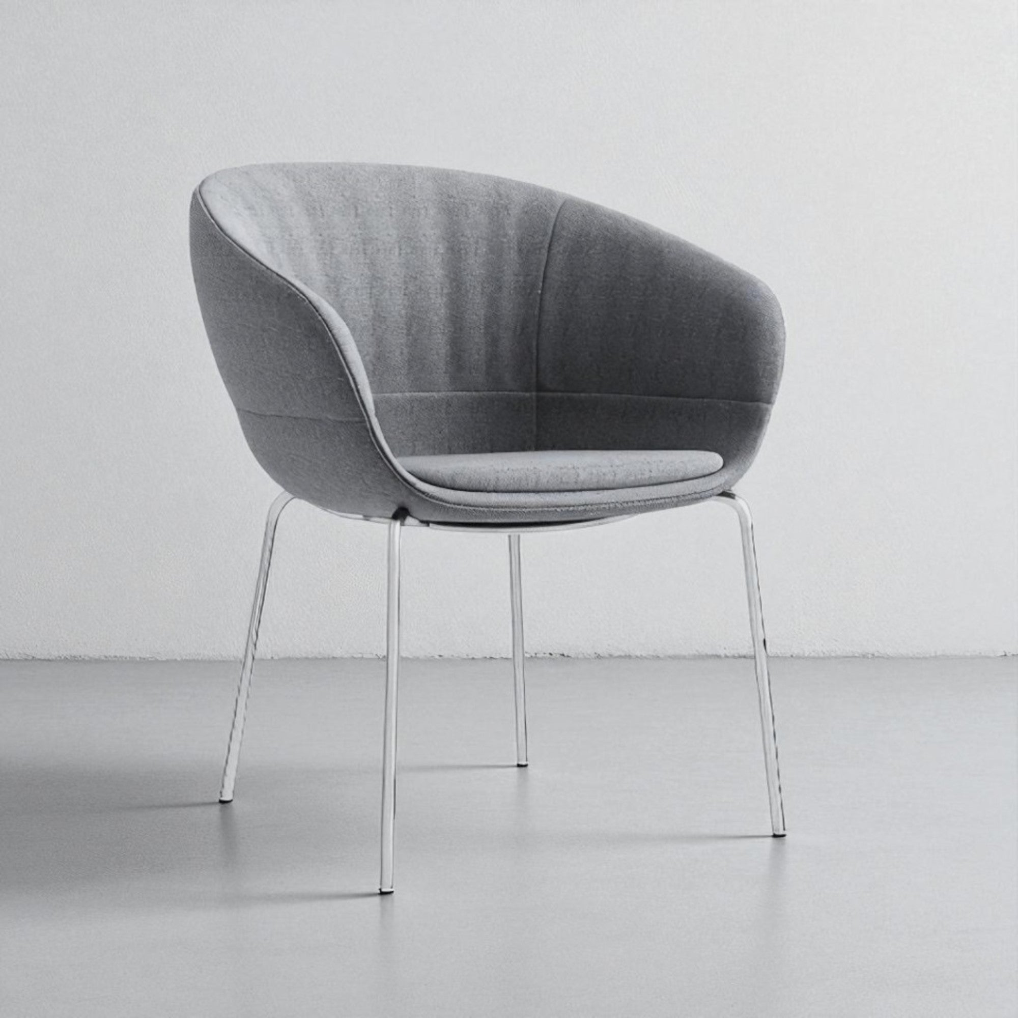 HOS 02 4 legged Rounded Back Lounge Chair