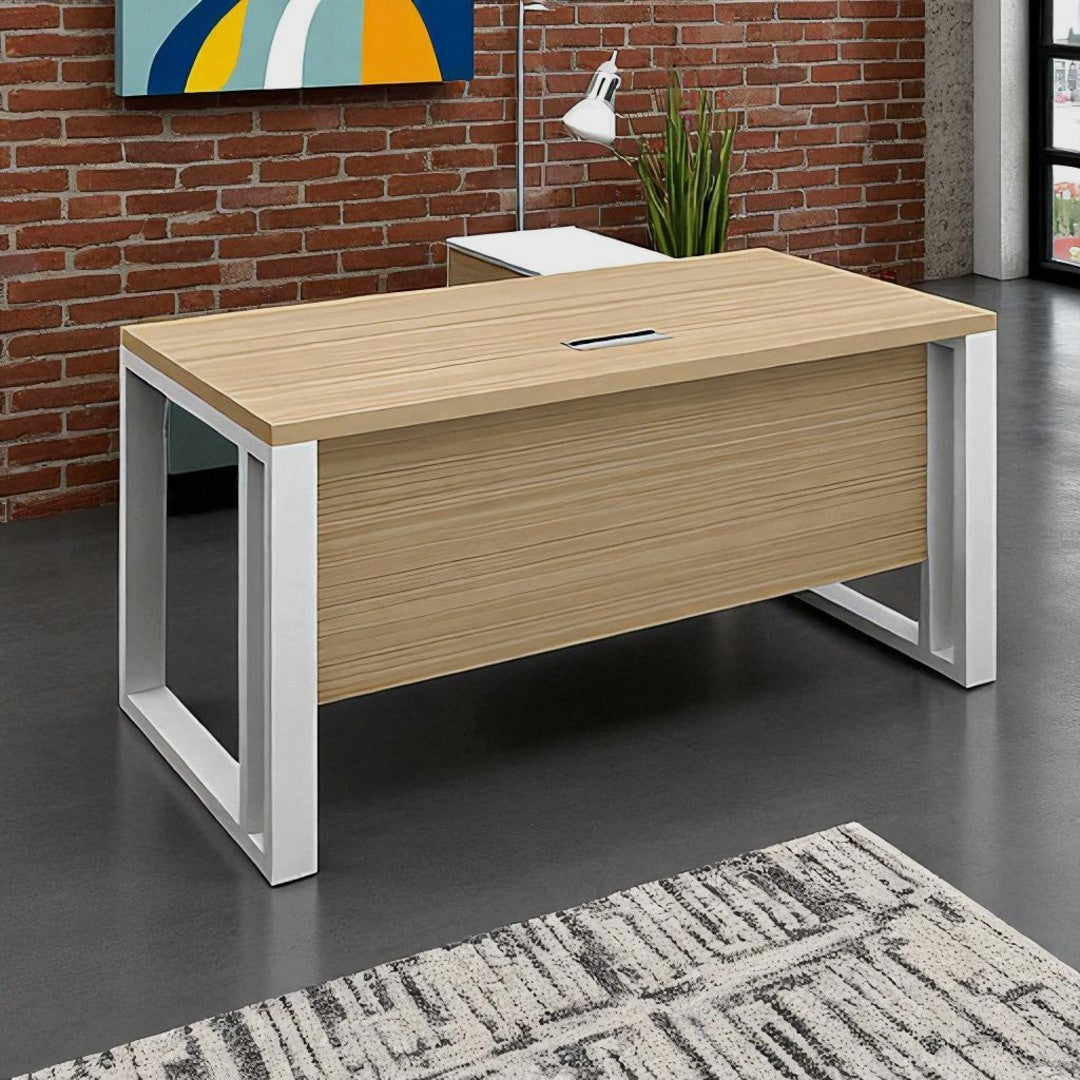 L-shaped executive desk 