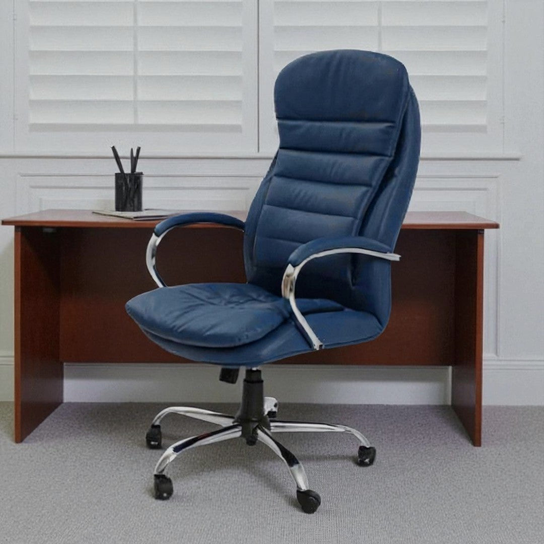 Ergonomic Leather Desk Chair