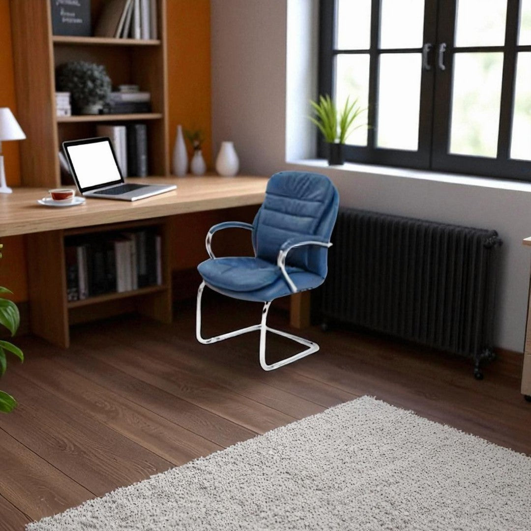 Ergonomic Leather Desk Chair – Executive Seating with Lumbar Support