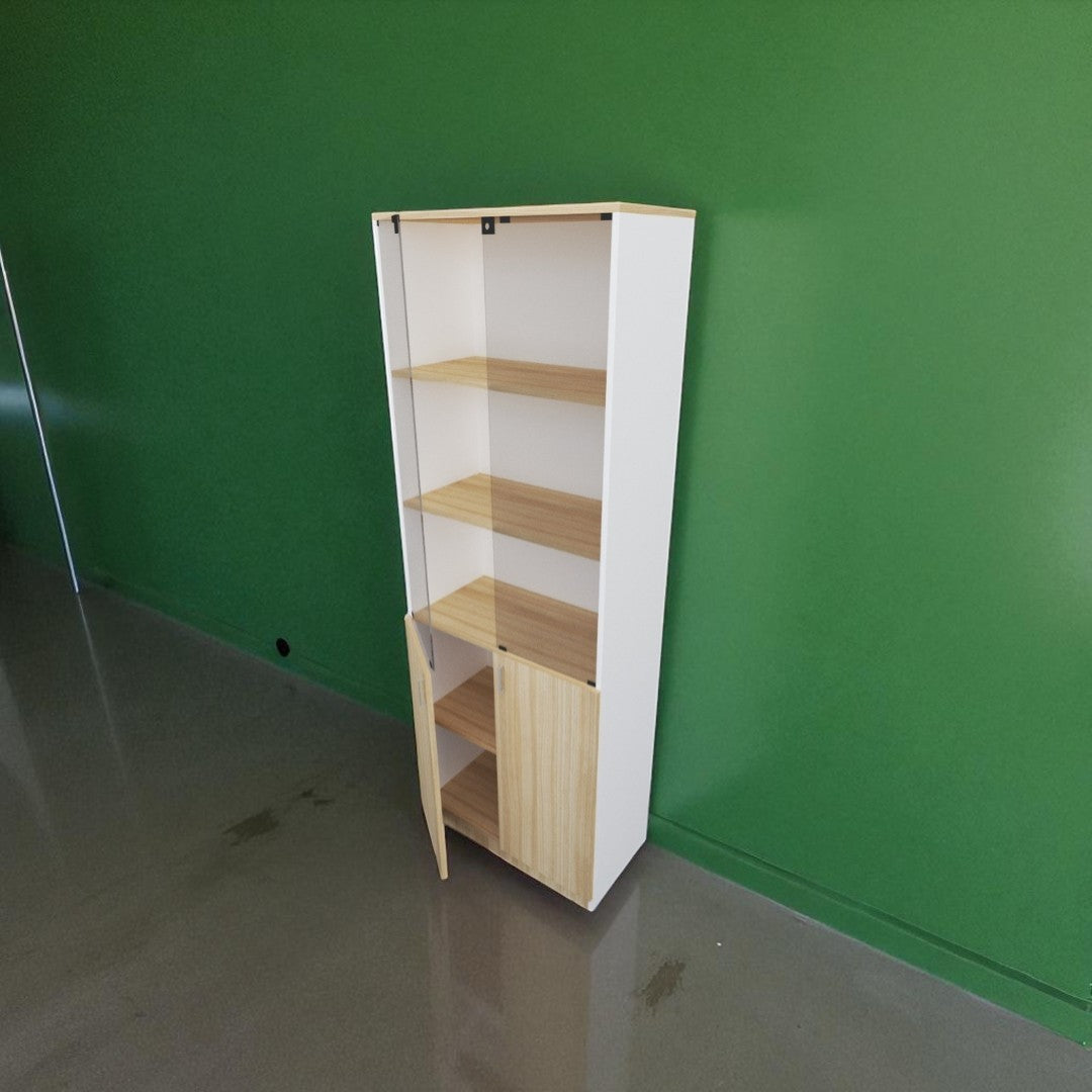 Wooden Office Cabinets with 2 Lockable Doors