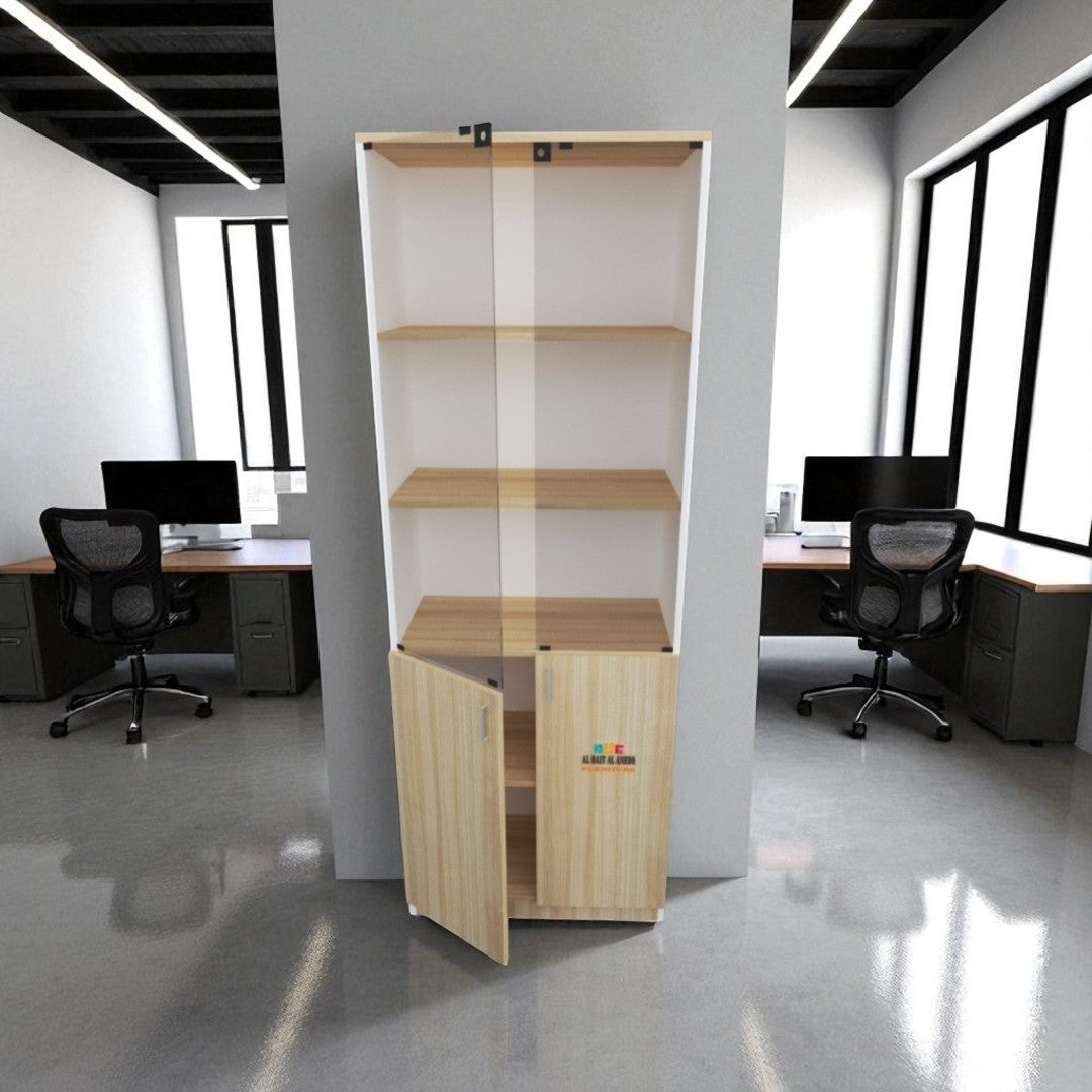 Wooden Office Cabinets with 2 Lockable Doors