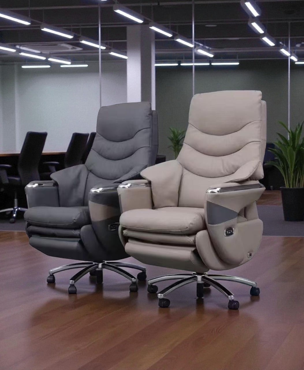 Ergonomic Recliner Office Chair with Back Massage – Premium Comfort & Style