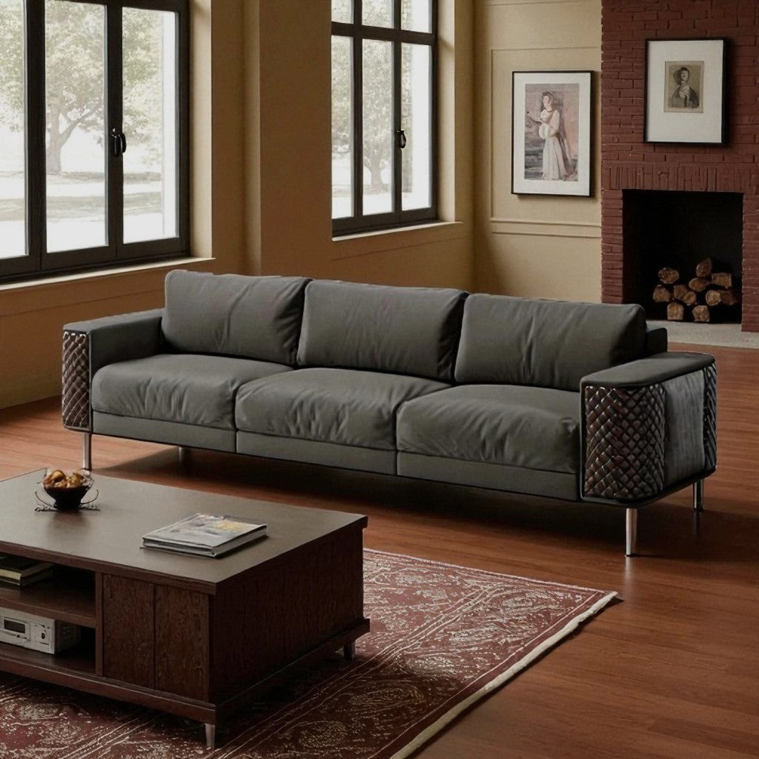 Executive Leather Sofa Set