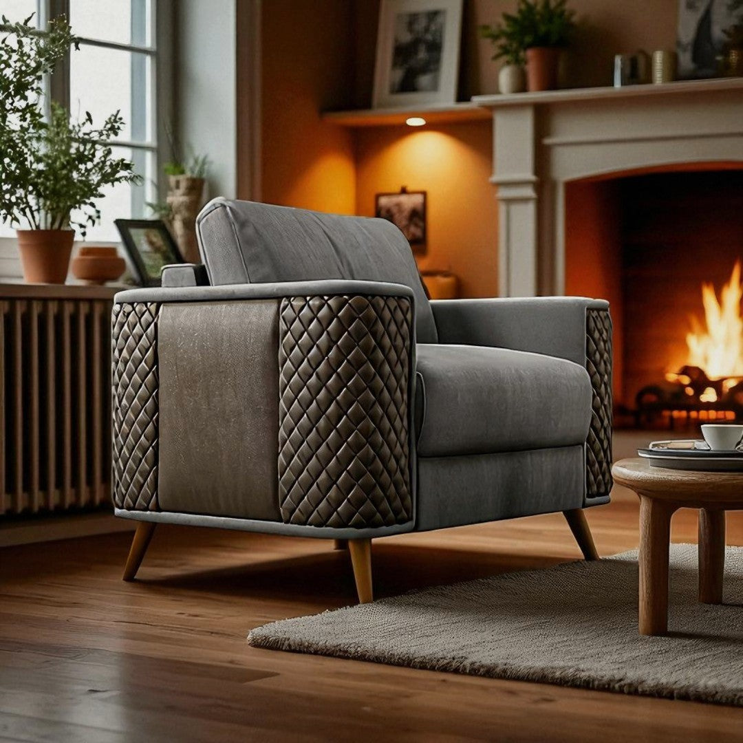 Executive Leather Sofa Set